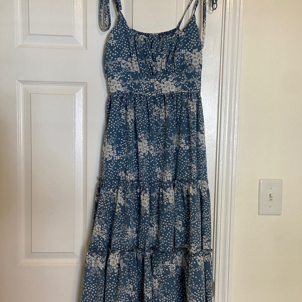 Pink Lily Floral Midi Dress